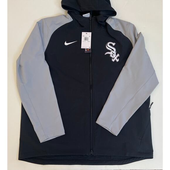 Nike Chicago White Sox Dugout Jacket Black Gray NAC7-191N-RX-0BT Size 2XL - Picture 13 of 16